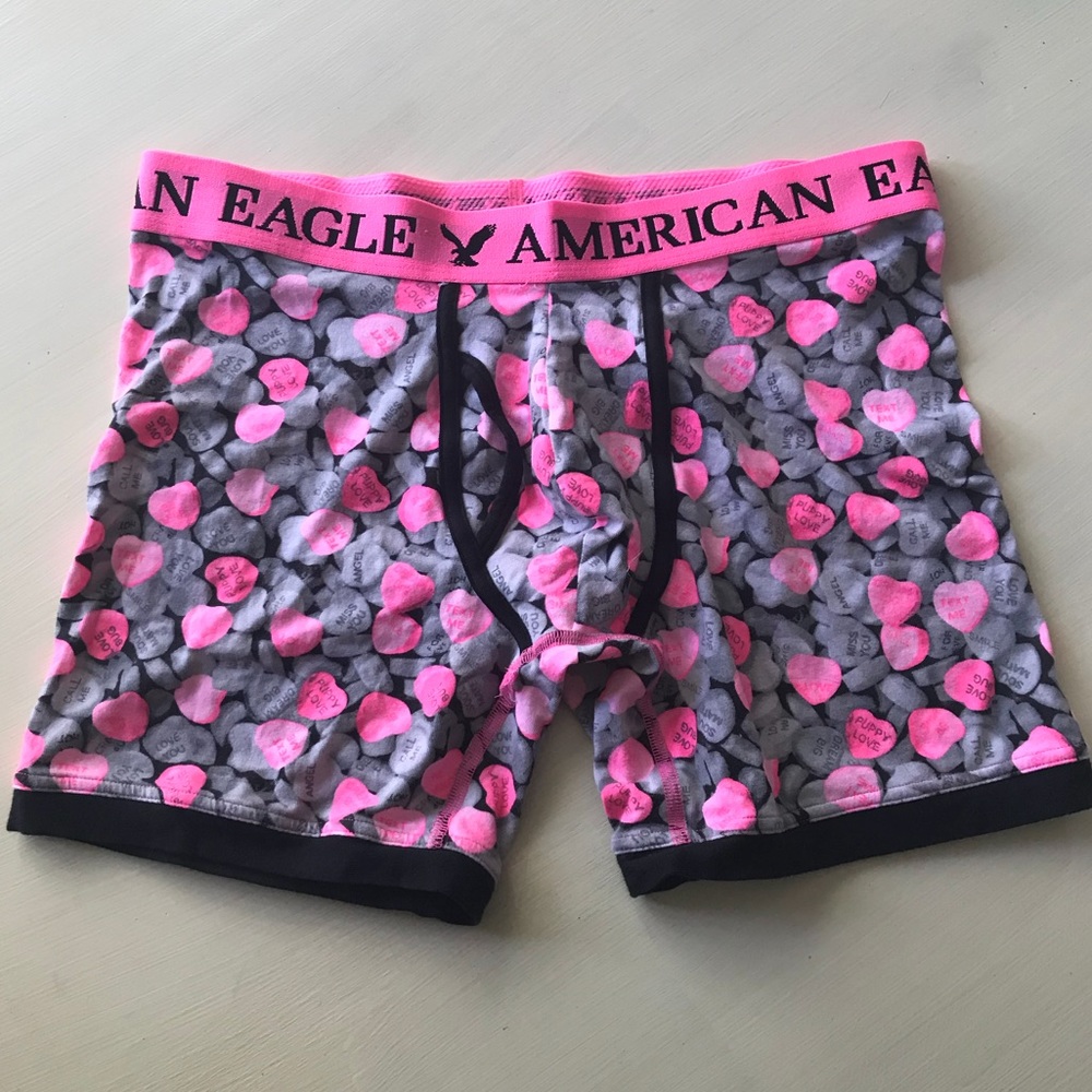 American eagle pink medium boxers underwear shorts